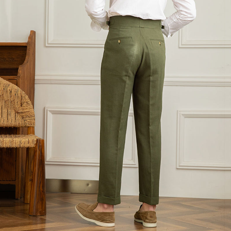 Pantalones de cintura altos y informales