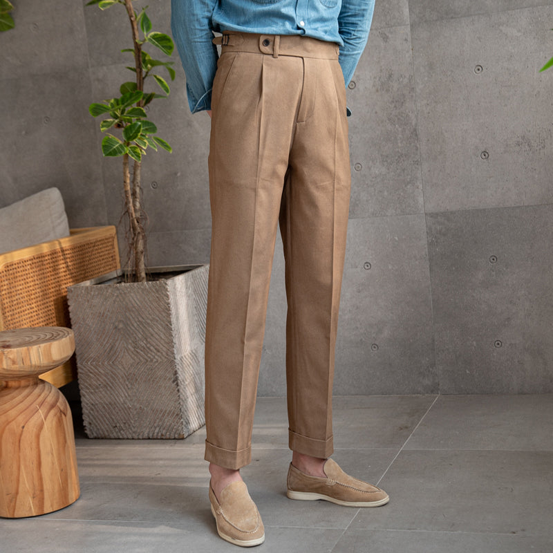 Palma Cotton Twill Straight Fit Trousers
